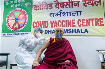 INDIA DALAI LAMA VACCINE PANDEMIC CORONAVIRUS COVID19