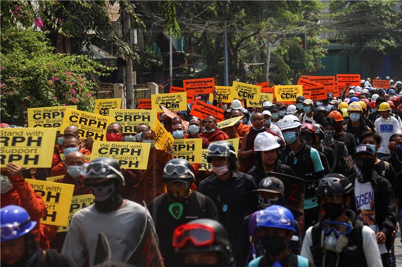 MYANMAR MILITARY COUP PROTEST