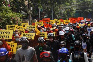 MYANMAR MILITARY COUP PROTEST