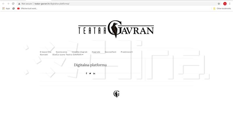 Teatar Gavran pokreće digitalnu platformu