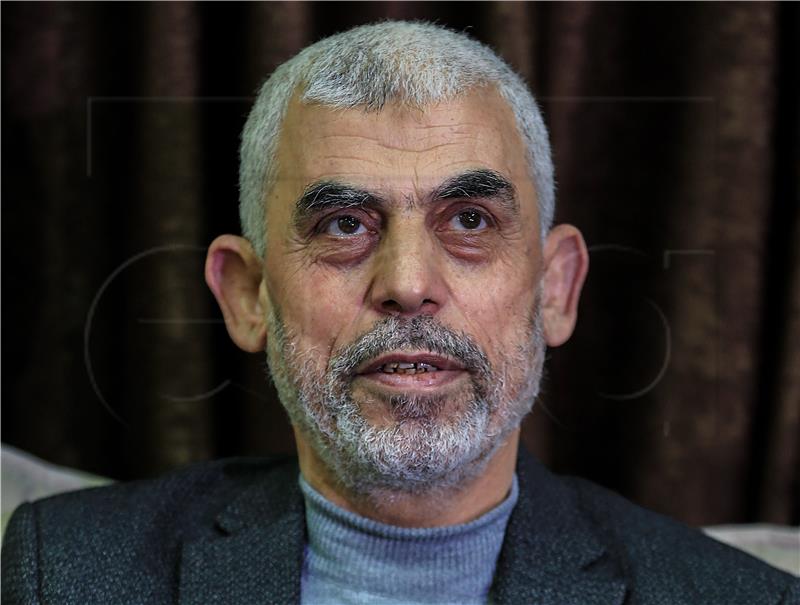 MIDEAST ISRAEL PALESTINIAN AL-SINWAR RE-ELECTED GAZA HAMAS LEADER