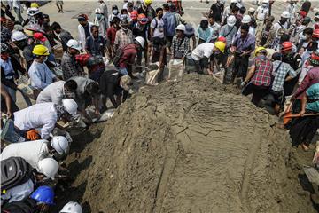 MYANMAR MILITARY COUP PROTEST