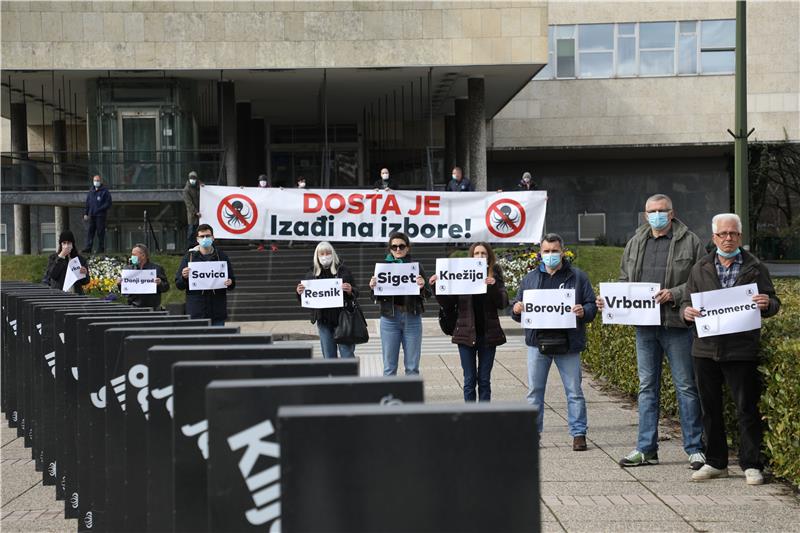 Zelena akcija organizirala akciju za pokretanje kampanje "Dosta je“ Izađi na izbore!“