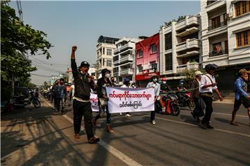 MYANMAR MILITARY COUP PROTEST