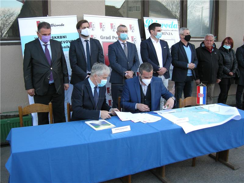 Agreement signed, works commence on Petrinja water supply system