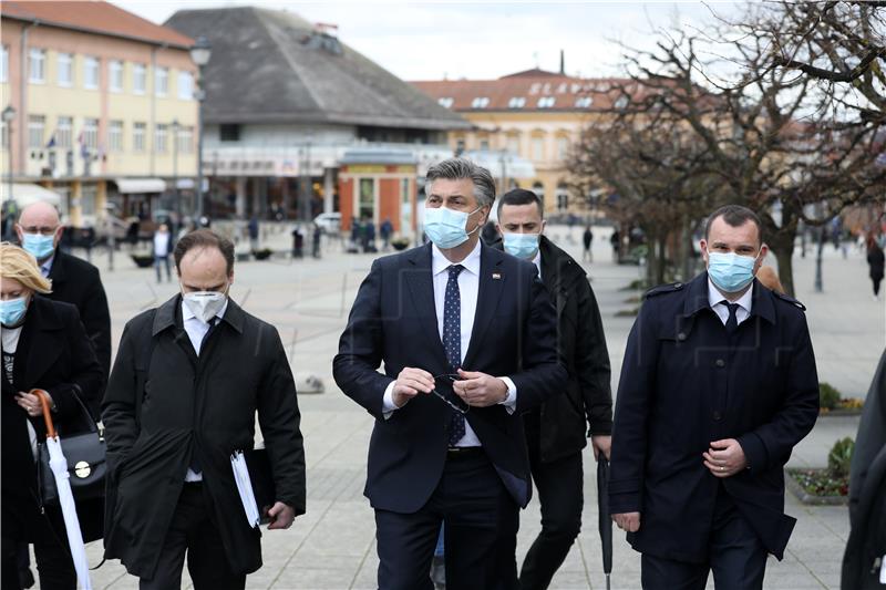 Izjava za medije premijera Plenkovića u Daruvaru