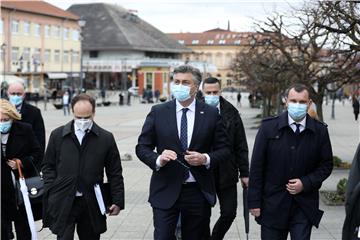 Izjava za medije premijera Plenkovića u Daruvaru