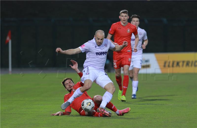 Utakmica četvrtfinala hrvatskog nogometnog Kupa: Gorica - Hajduk