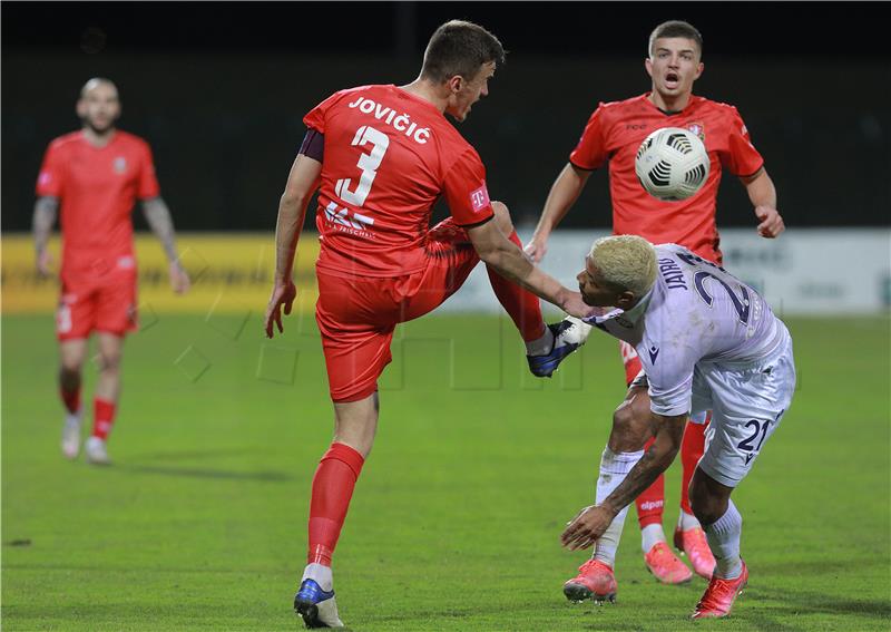 Utakmica četvrtfinala hrvatskog nogometnog Kupa: Gorica - Hajduk