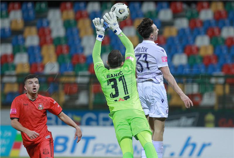 Utakmica četvrtfinala hrvatskog nogometnog Kupa: Gorica - Hajduk