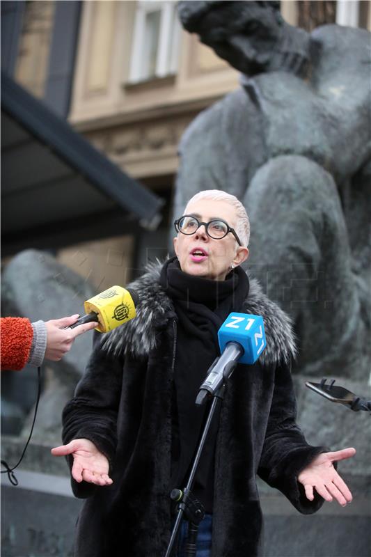 Konferencija za medije kandidatkinje za gradonačelnicu Zagreba Marine Pavković