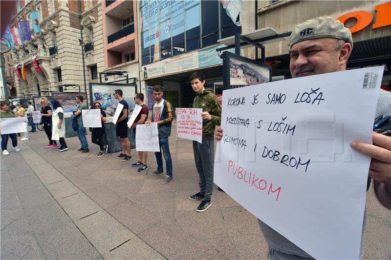 Protests against epidemiological restrictions held in five Croatian cities