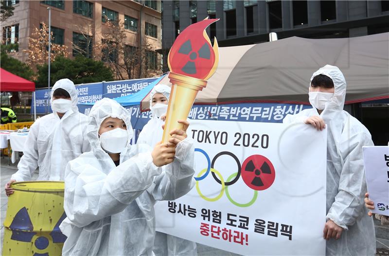 SOUTH KOREA JAPAN OLYMPICS PROTEST