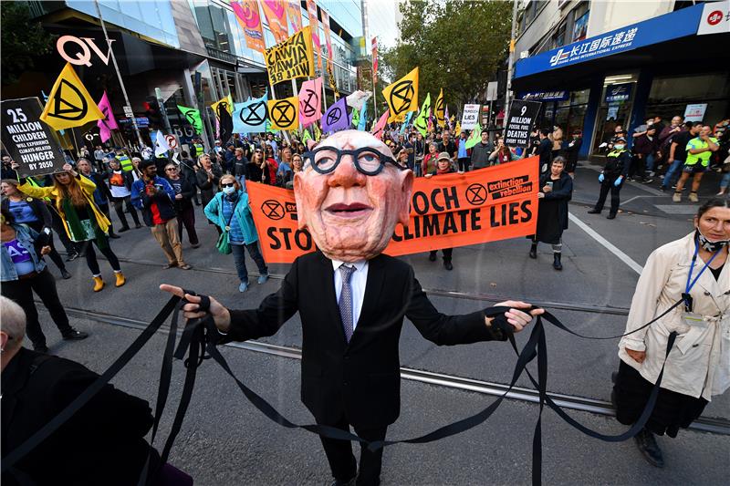 AUSTRALIA CLIMATE EXTINCTION REBELLION PROTEST