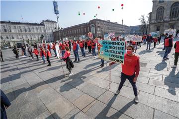 ITALY PROTEST PANDEMIC CORONAVIRUS COVID19