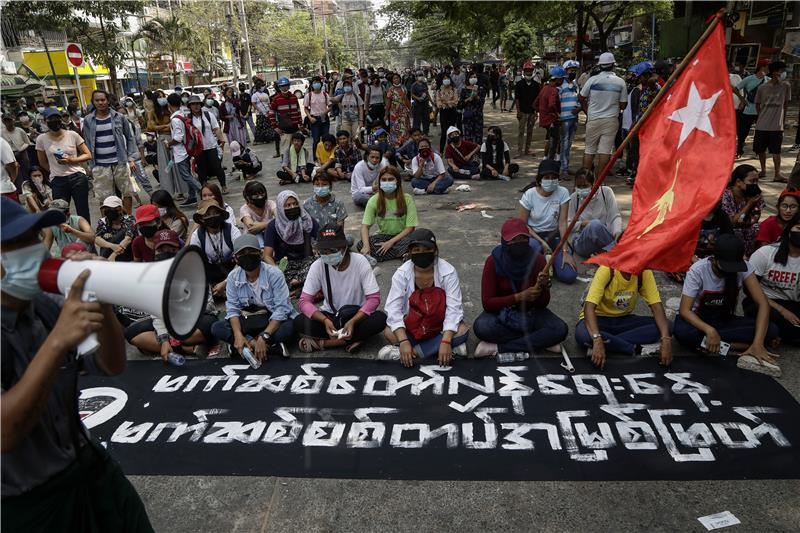 MYANMAR MILITARY COUP PROTEST