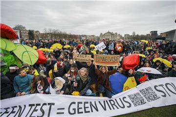 NETHERLANDS PROTEST PANDEMIC CORONAVIRUS COVID19