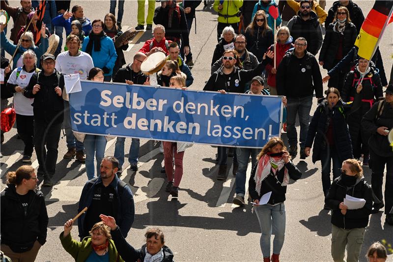 GERMANY PROTEST COVID19 CORONAVIRUS PANDEMIC