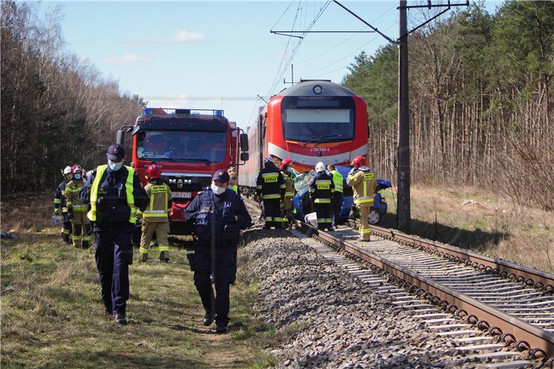 POLAND ACCIDENT ON A RAIL CROSSING