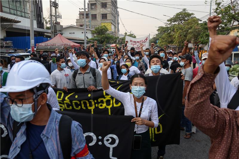 MYANMAR MILITARY COUP PROTEST