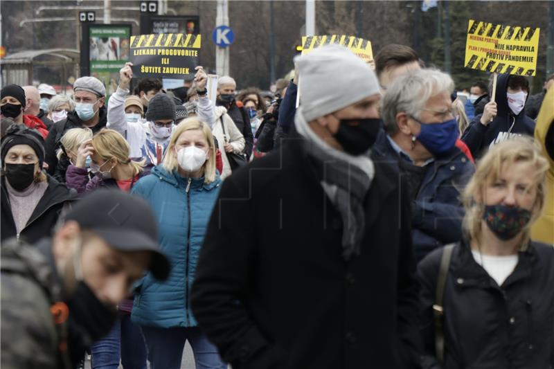 Sarajevo: Prosvjedi protiv vlasti zbog lošeg upravljanja pandemijom