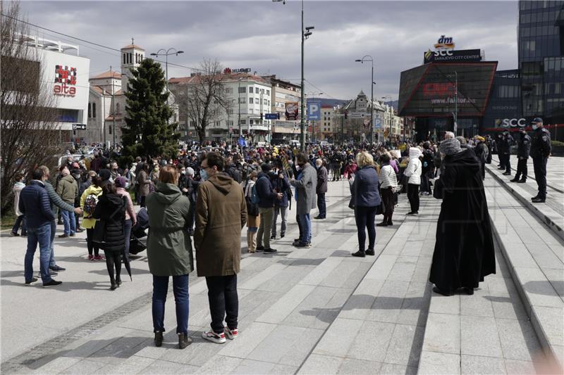 Sarajevo: Prosvjedi protiv vlasti zbog lošeg upravljanja pandemijom