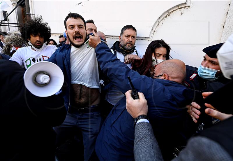 ITALY CORONAVIRUS PANDEMIC PROTEST