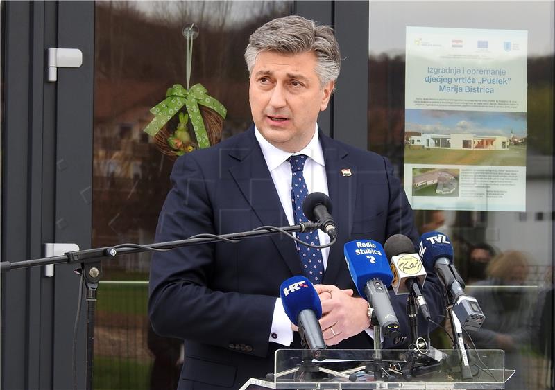 Plenković na otvaranju Dječjeg vrtića "Pušlek" u Mariji Bistrici