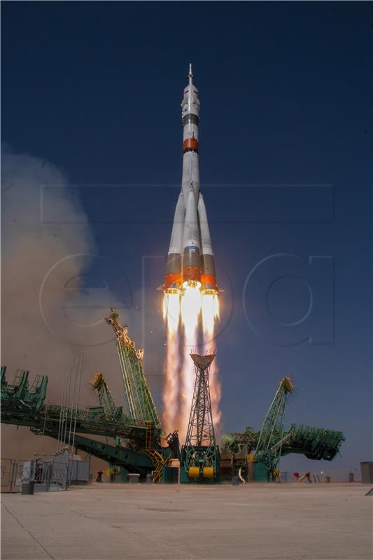 KAZAKHSTAN RUSSIA SPACE SOYUZ MS18 LAUNCH