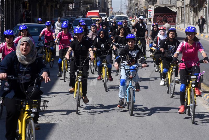 IRAQ MOSUL FEMALE CYCLING EVENT