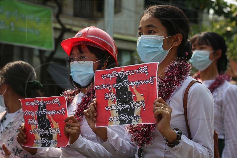 MYANMAR MILITARY COUP PROTEST