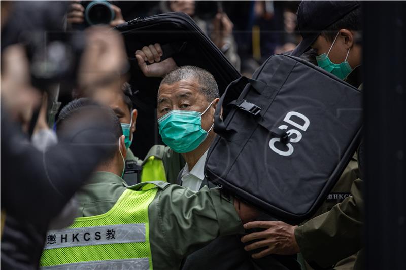 (FILE) CHINA HONG KONG DEMOCRATS JIMMY LAI SENTENCED