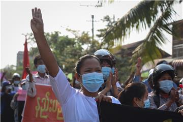 MYANMAR MILITARY COUP PROTEST