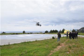 Dubrovnik - Pokazna vježba hitne helikopterske medicinske službe