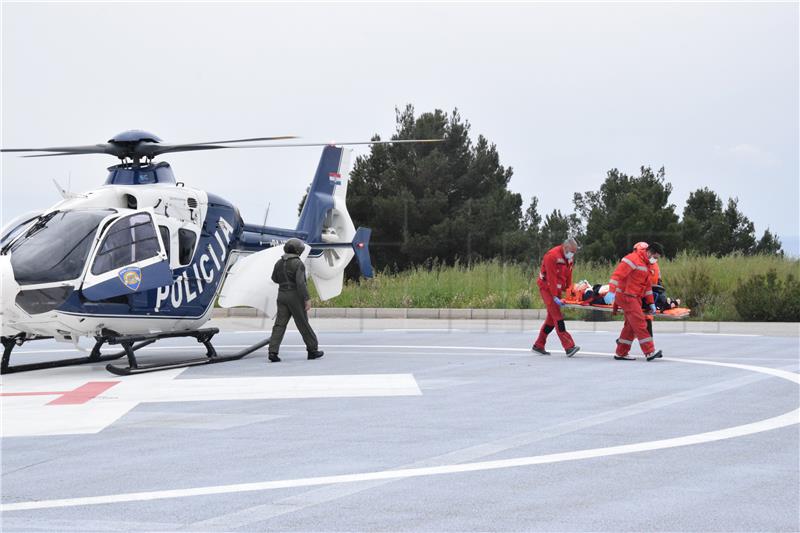 Dubrovnik - Pokazna vježba hitne helikopterske medicinske službe