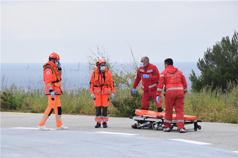 Dubrovnik - Pokazna vježba hitne helikopterske medicinske službe