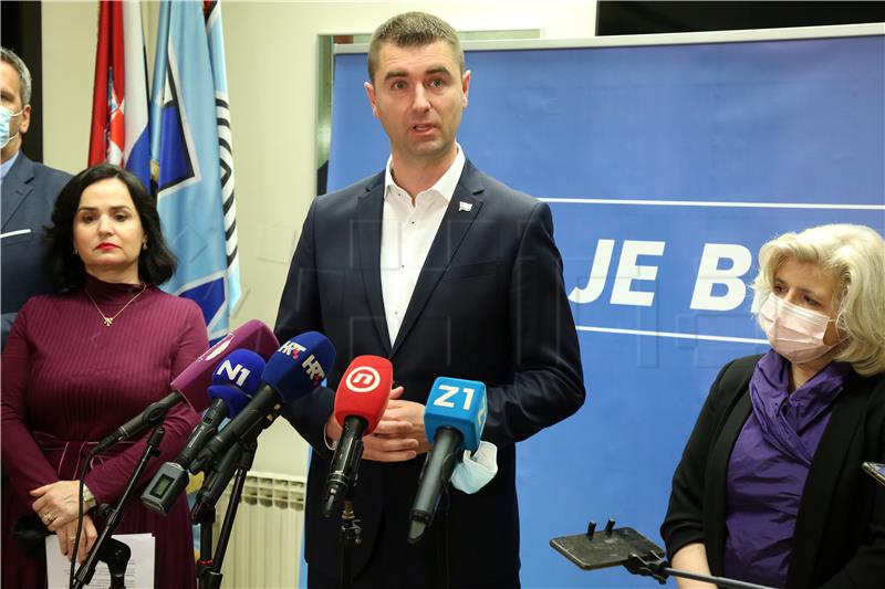 HDZ Zagreb mayoral candidate presents candidates for his deputies