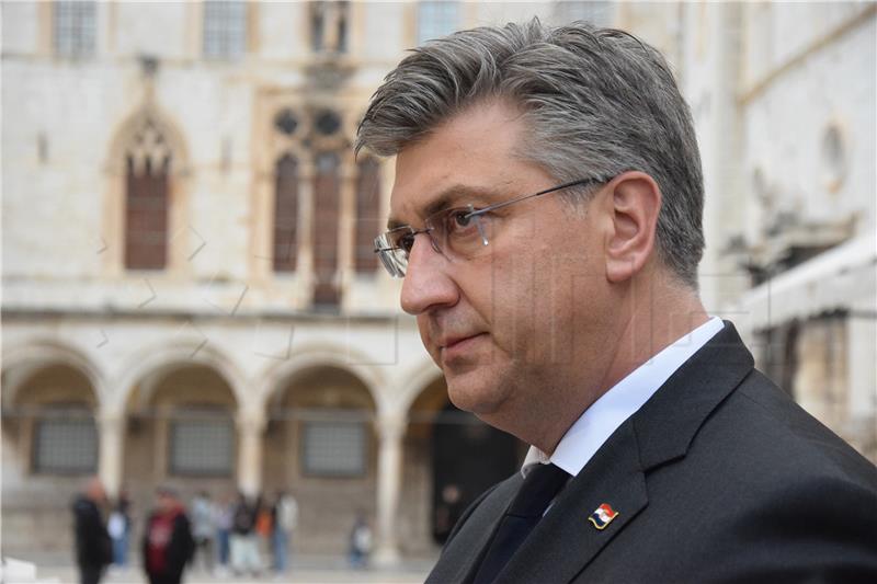 Dubrovnik - Premijer Plenković sastao se s Dobroslavićem i Frankovićem