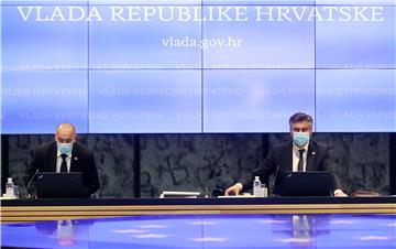 VLADA - Plenković: Broj novozaraženih počeo padati, no nema opuštanja