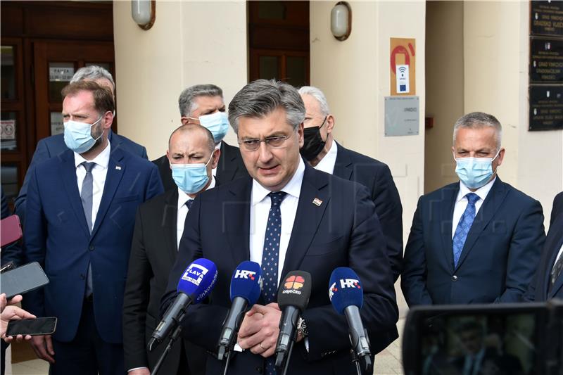 Plenković razgovarao s predstavnicima Udruge veterana 3. gardijske brigade "Kune"