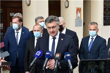 Plenković razgovarao s predstavnicima Udruge veterana 3. gardijske brigade "Kune"