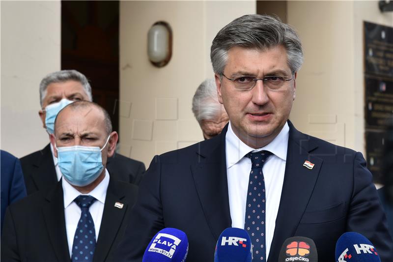 Plenković razgovarao s predstavnicima Udruge veterana 3. gardijske brigade "Kune"