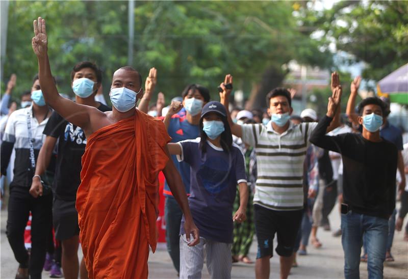 MYANMAR MILITARY COUP PROTEST