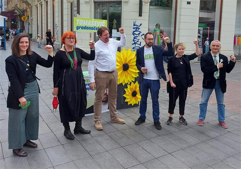 Konferencija za medije čelnika Zeleno lijeve koalicije