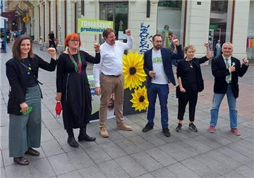 Konferencija za medije čelnika Zeleno lijeve koalicije