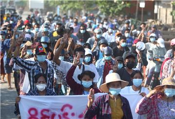 MYANMAR MILITARY COUP PROTEST