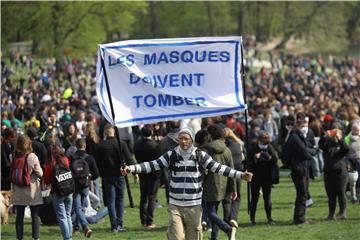 BELGIUM PROTEST ANTI COVID MEASURES