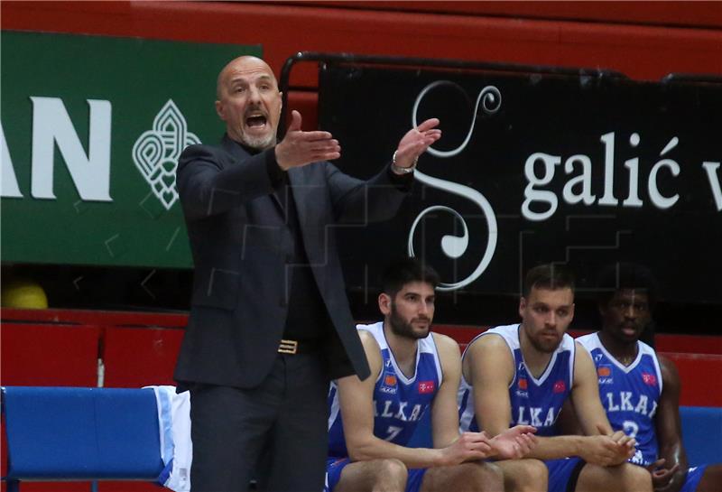 Utakmica 33. kola prvenstva Hrvatske za košarkaše Cibona - Alkar