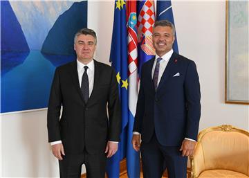 Predsjednik Milanović s predsjednikom Uprave Saran Grupe Sadettinom Saranom