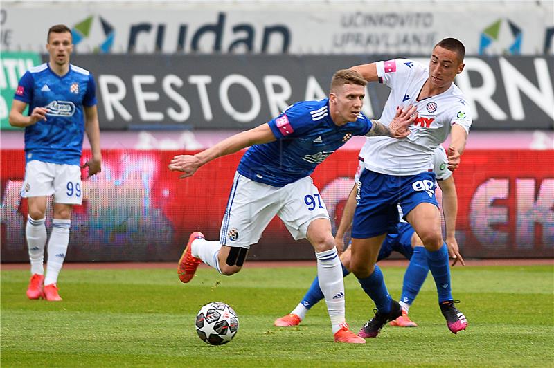 Zaostala utakmica 22. kola Prve HNL Hajduk - Dinamo                            